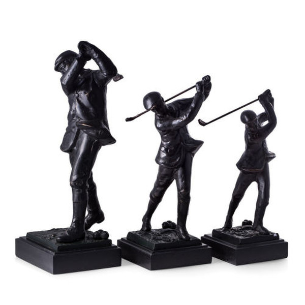 Golfer Set First Second Third Place Trophies Statues Awards Sculptures